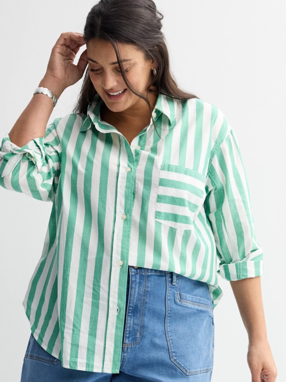 Petite Sonoma Goods For Life®
Oversized Boyfriend Shirt LARGE